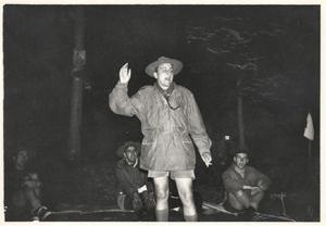 1962- Fuoco di bivacco al campo del Xanno in val d'Oten