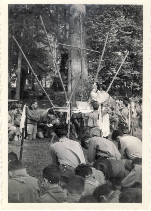 1959 SGiorgio in villa Margherita; sMessa celebra don ArduinoFaccin.jpg